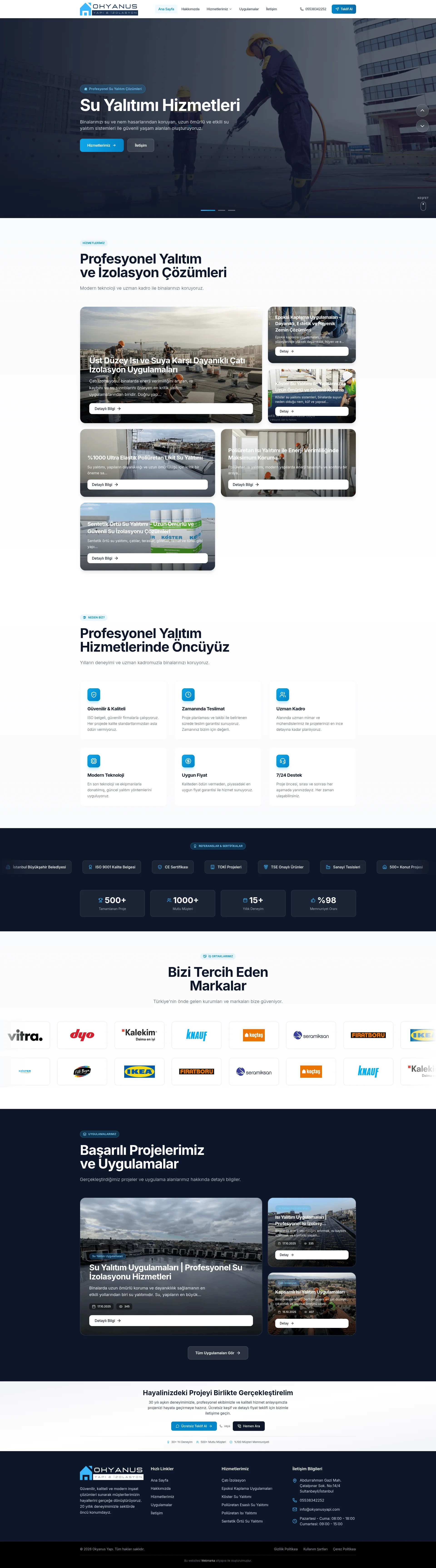 Okyanus Yapı & İzolasyon