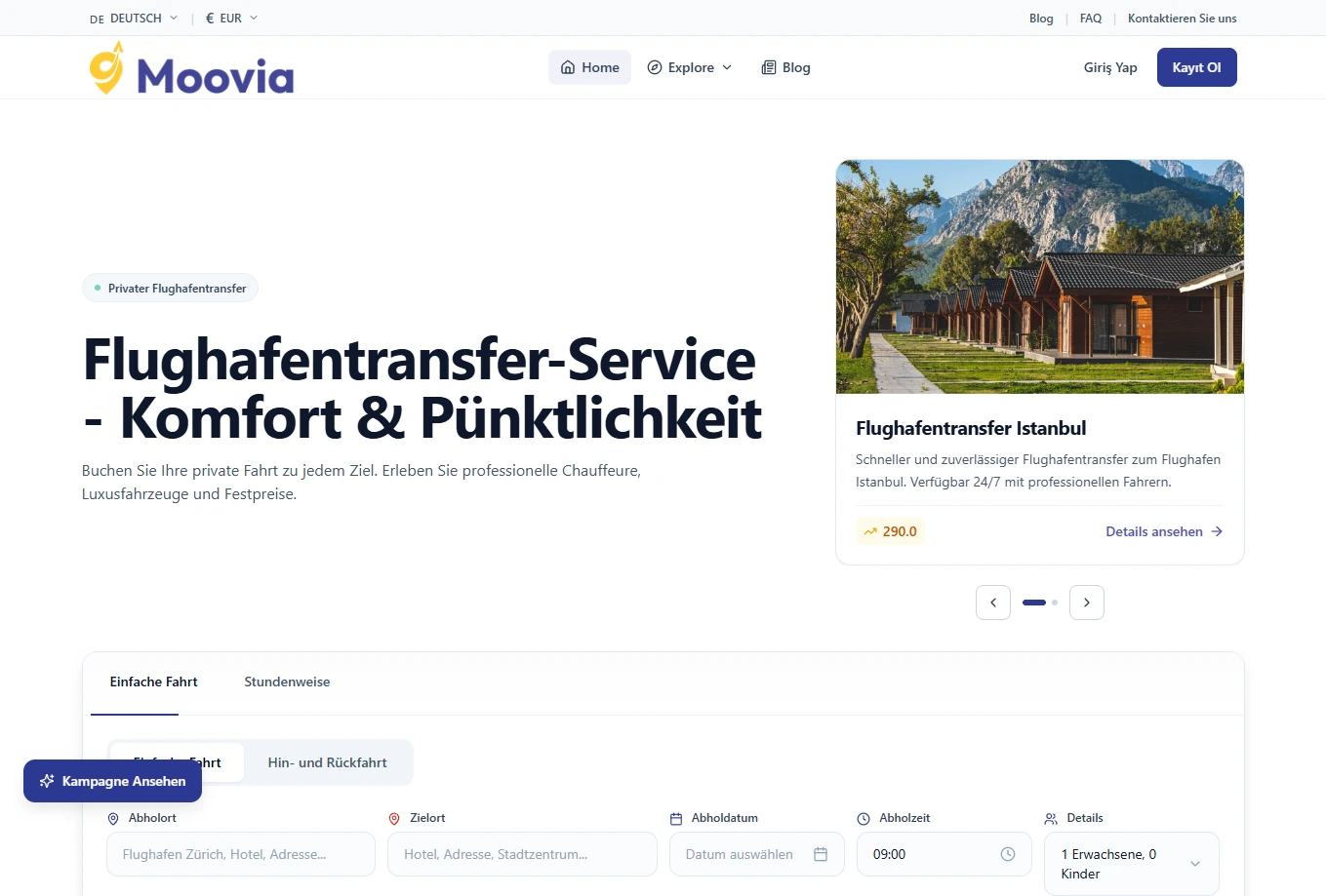 Airport Transfer & VIP Transfer Yazılımı