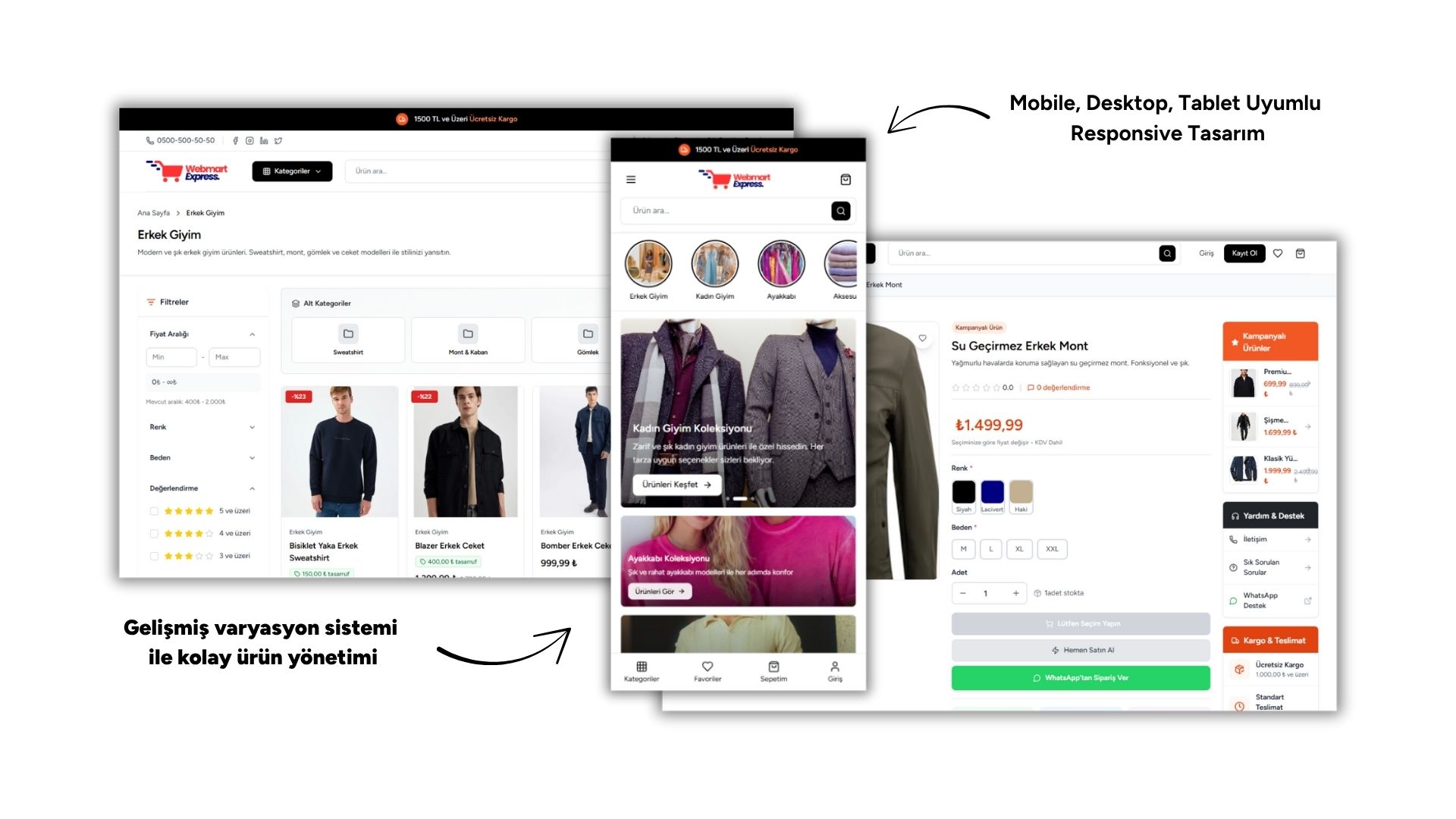E-commerce features and advantages