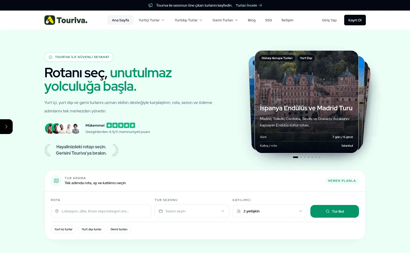 Tur Rezervasyon Yazılımı